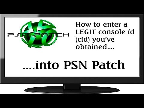 PS3 Tutorial - How to enter and spoof console id (cid) using PSN Patch