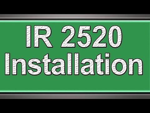 Canon ir 2520 installation