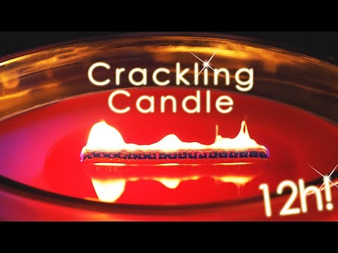12 Hours Crackling Candle Fire | Relaxing Cozy Soothing Sound ASMR