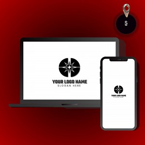 Modern Compass Logo for Business Branding | Minimal Black Logo | Instant Download SVG   PNG - Etsy UK