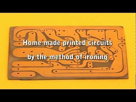 Home made printed circuits by the method of ironing