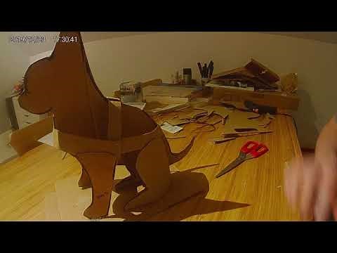 How to make a cardboard sculpture.