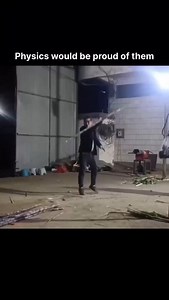 5.1M views · 33K reactions | Physics isn’t just in textbooks — it’s in every move we make. With practice, precision, and an understanding of how forces, balance, and motion work, everyday actions turn into a true talent show. Mastering physics in daily life is an art in itself. Follow @thatisnewton ,All credits to respective creators/owners. DM for credits/removal #physics #motion #dailylife #worker #physicsfun #physicslovers #lifehack | Thatis Newton | Facebook