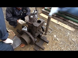 Old Engines in Japan 1930s SATO's SEMI DIESEL ENGINE 2hp Part 1 いにしえの発動機たち 1933年頃 サトー式軽油発動機 2馬力