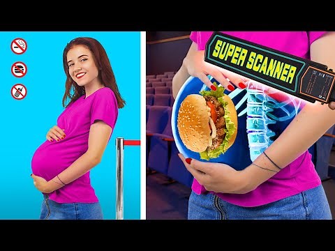 15 Movie Theater Pranks! / Funny Ways to Sneak Snacks into the Movies