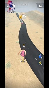 🏂🏿 Downhill Race #jhdbanglagaming #gaming #downhill #racegame #viral #shortvideo #Bangla gaming