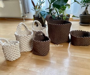 DIY Macrame Basket Patterns