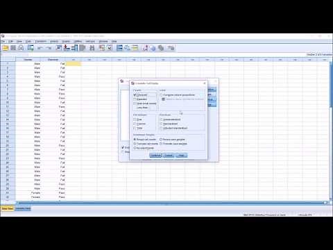 Chi-Square Test of Independence with Cramer's V in SPSS