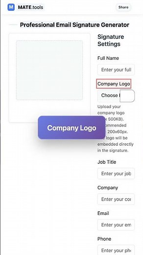 Professional Email Signature Generator for FREE #Shorts