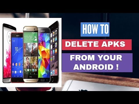 How to delete apk files on android