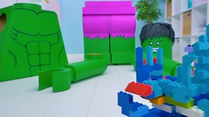 47K views · 73 reactions | Hi, guys! When Sue take her phone in hands, she instantly becomes a destructor of everything! So it happened today! Sue destroyed Sammy's LEGO tower! And this gave Sue the idea to create a huge LEGO Hulk costume from cardboard! | SLICK SLIME SAM | Facebook