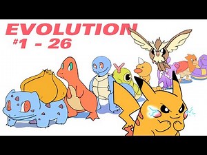 POKEMON EVOLUTIONS ANIMATED Part 1 #1 - 26
