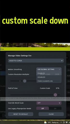 Steam VR Settings for Content Manager and Assetto Corsa #assettocorsa