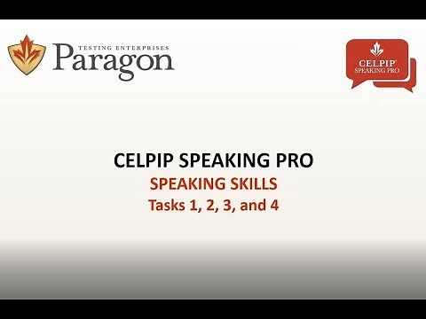 CELPIP Speaking Pro - Lesson 1 (Recording - March 2018)
