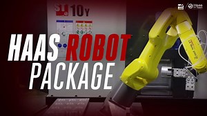 Add a robot to your existing Haas machine! The Haas Robot Package integrates directly with the Haas control, for simple set up and operation. To learn more, visit http://ow.ly/rxm030qNNgS #haascnc #haasautomation | Haas Automation, Inc.
