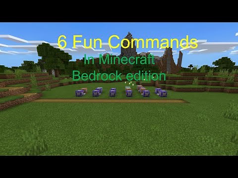6 Fun commands you can do in Minecraft Bedrock edition