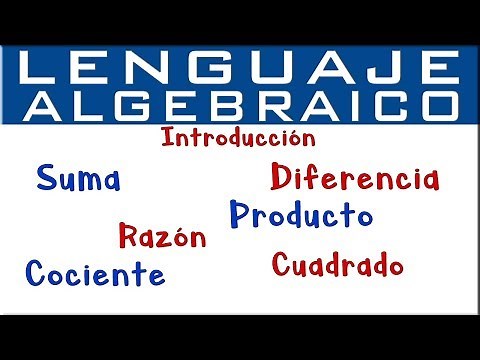 Lenguaje algebraico | Introducción