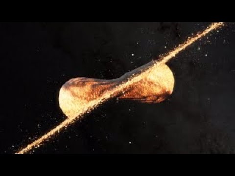 Collision of planetesimals (SPH simulation)