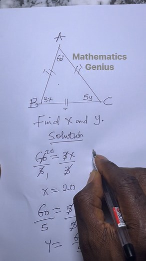 58K views · 745 reactions | Solution to a tricky equilateral triangle | Mathematics Genius | Facebook