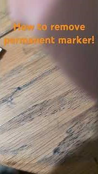 how to remove permanent marker.
