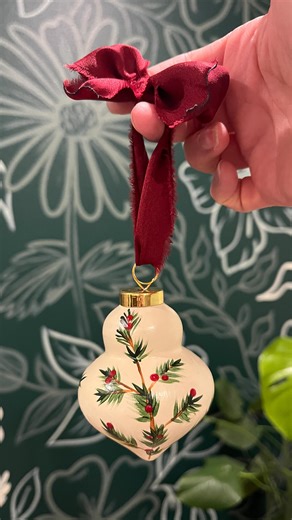 Katie | artist on Instagram: "Hand painted ceramic ornaments make the PERFECT Christmas gift! I still have a few left if you need a gift! DM to place your order, only a few days left! Thank you to all who have ordered this year! #307artbykatie #artist #handpaintedornament #ceramicornaments #christmasornament #customornaments"