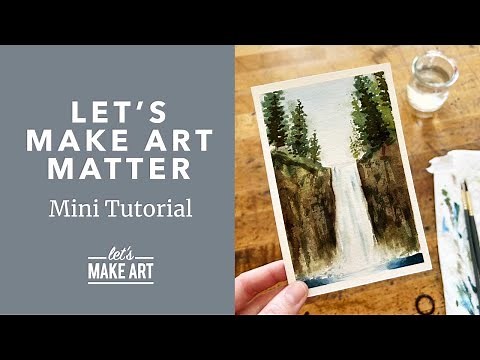 REPLAY Let's Make Art Matter | Easy Waterfall Watercolor Painting with Sarah Cray