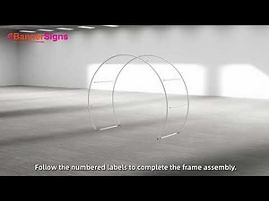 How to Install Square Arch Display | Step-by-Step Setup Guide by eBannerSigns