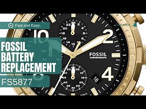 How to replace Fossil Watch Battery | Fossil FS5877 Fast and Easy