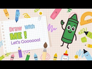 Green Crayon Drawing for Kids | Simple Step-by-Step Doodle.