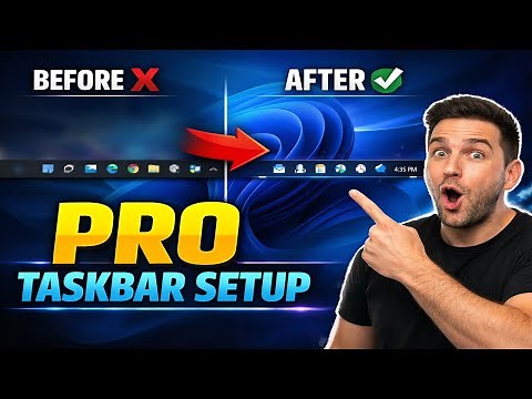 Customize Your Windows 11 Taskbar Like a PRO!