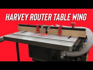 Adding the Harvey Router Table Extension Wing to my table saw | Install