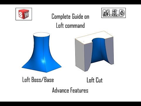 Solidworks tutorial | Beginners | How to use Loft Boss, Loft Cut and Thin feature | Complete Guide'