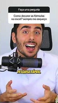 INCRÍVEL: Aprenda a usar as fórmulas no Excel sem decorar! VEJA AGORA! #excel #dicasexcel #dicas