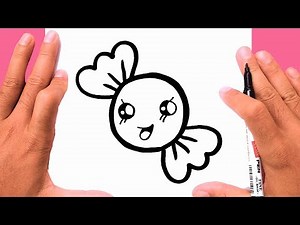 How to draw a cute Candy, Draw cute things