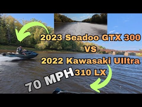 2023 Sea-Doo Gtx 300 VS 2022 Kawasaki Ultra 310 lx Full Speed POV