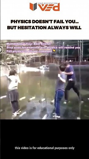 Momentum vs Hesitation — Physics Never Lies! 🤯⚖️ #shorts #viral