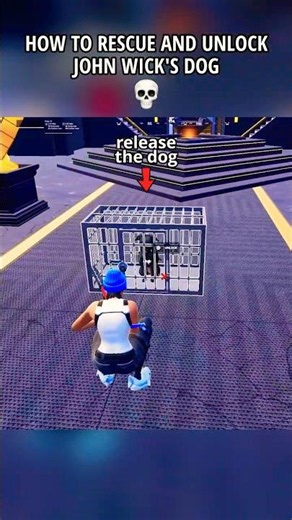HOW TO RESCUE AND UNLOCK JOHN WICK'S DOG in Fortnite Chapter 7 Season 3 💀 #fortnite #shorts #gaming