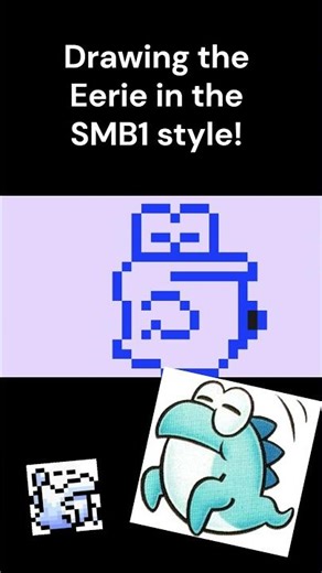 Drawing SMWs Eerie in SMB1!