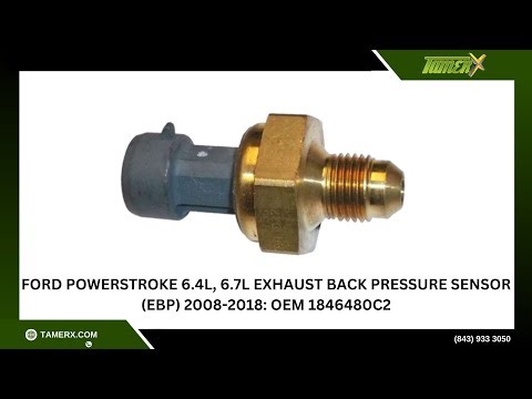Ford Powerstroke 6.4L, 6.7L Exhaust Back Pressure Sensor (EBP) 2008-2018: OEM 1846480C2