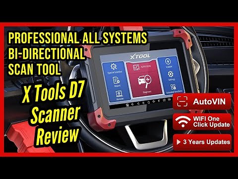 Xtool D7 Automotive Diagnostic Scan Tool OBDII Scanner with Bi-Directional Controls Review & Testing
