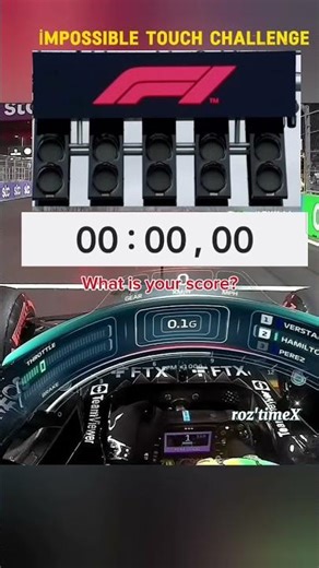 İmpossible touch challenge.What is your score? #2025 #f1 #touchchallenge #challenge #shorts #youtube