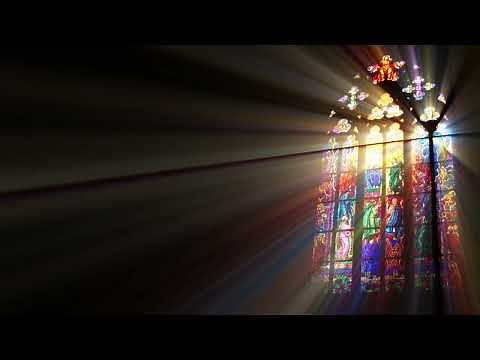 Stained Glass Windows - Motion Graphics - Church Window - Worship Background Video