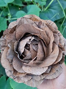 Rustic Roses from Dried Banana Leaves