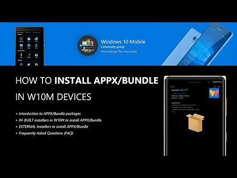 How to Install APPX/Bundle Packages in W10M (Multiple Methods)