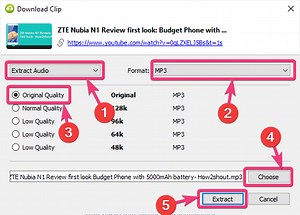 How to download audios from YouTube videos using 4K Video Downloader