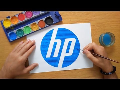 How to draw the hp logo