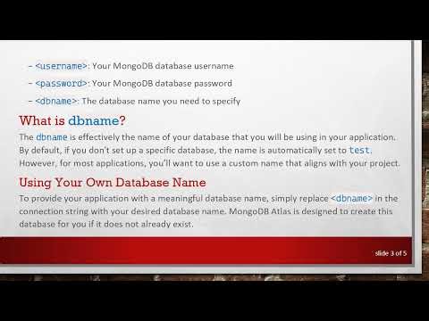 Discovering Your dbname for MongoDB Connection Strings