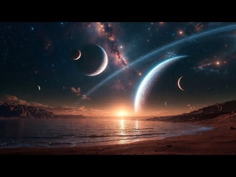 Cosmic Beach Escape | Alien Waves & Tranquil Atmosphere for Unwinding