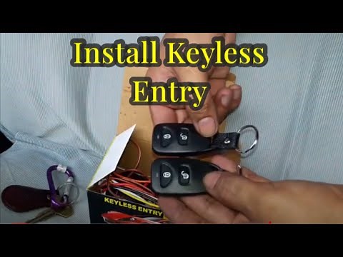 How to install keyless entry to your car