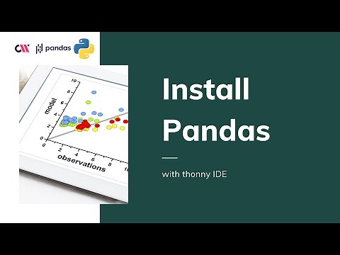 install pandas in Thonny IDE